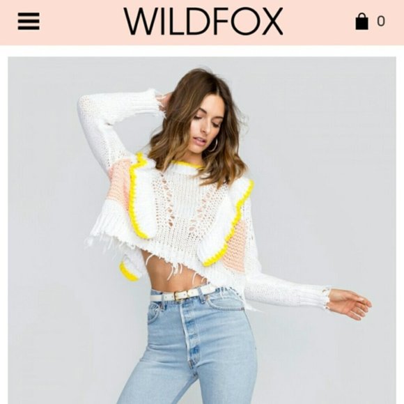 Wildfox “Sorbet stripe” Carlyle crop sweater - Picture 12 of 12